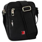 Travel N Meet OTD4203S polyester schoudertas voor dames en heren, zwart polyester 17 x 5 x 22, zwart, Small, Tas