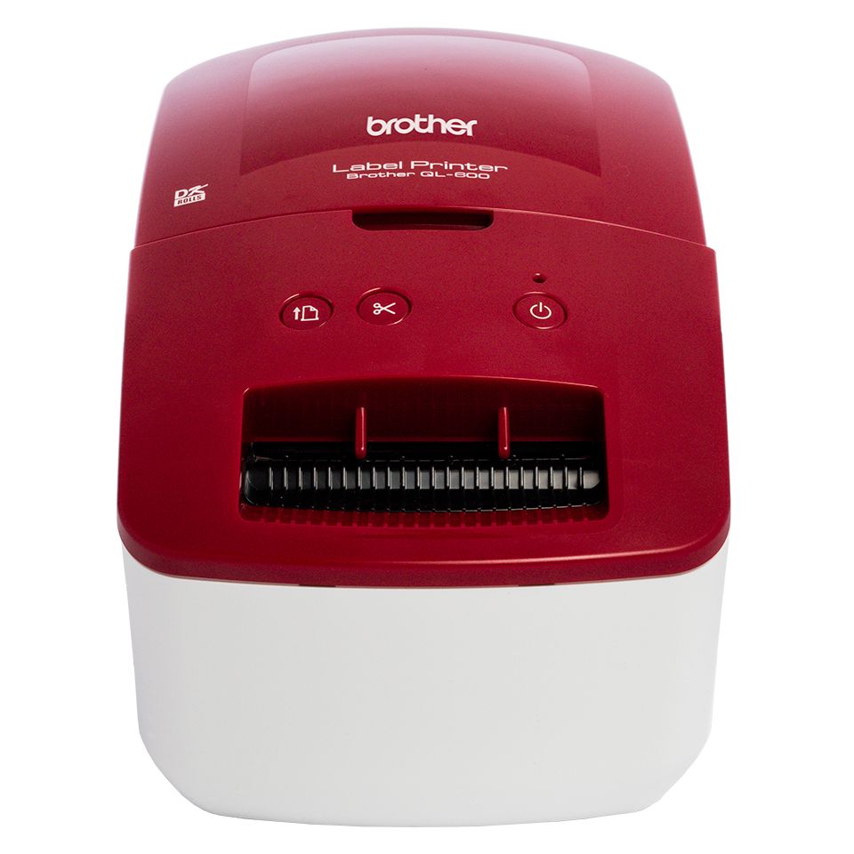 Brother QL-600R Labelprinter - Direct thermisch - 300 x 600 DPI - Wit, rood