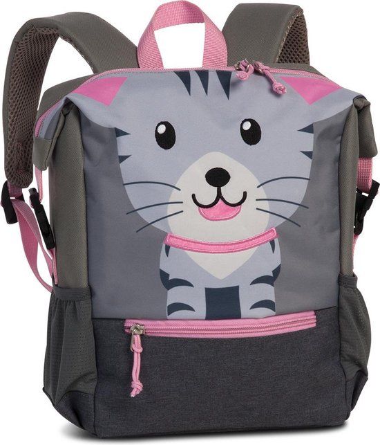 Fabrizio Rugzak Kat - 32 x 23 x 10 cm - Grijs - 7L - Kinderen