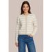 CS the Label gebreid gestreept vest met glitters - beige