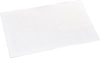 Kesper placemats/onderleggers - 12x - wit - 29 x 43 cm - kunststof - geweven