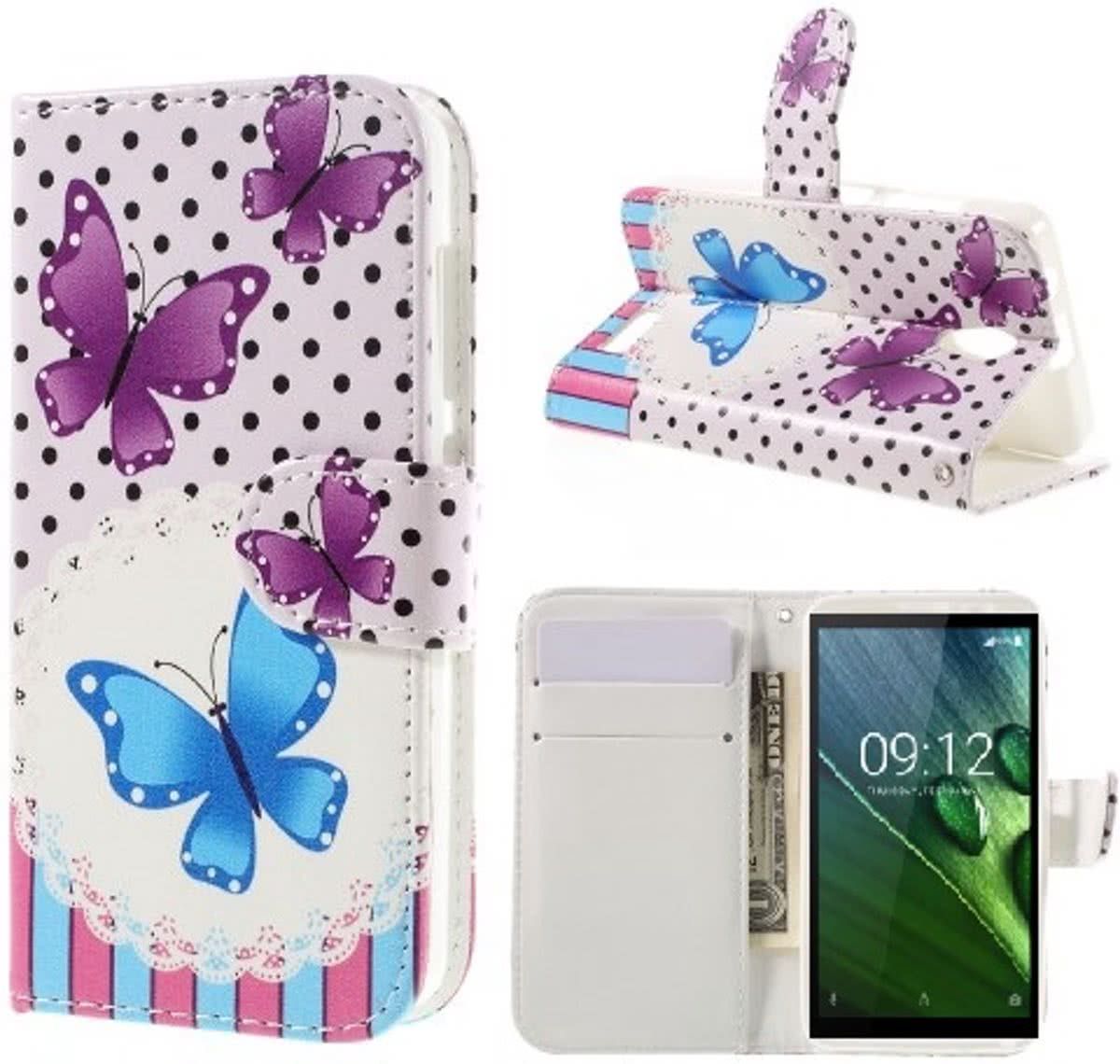 Qissy Butterflies Portemonnee case hoesje voor Huawei Nova