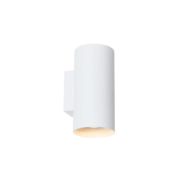 QAZQA Design ronde wandlamp wit - Sab