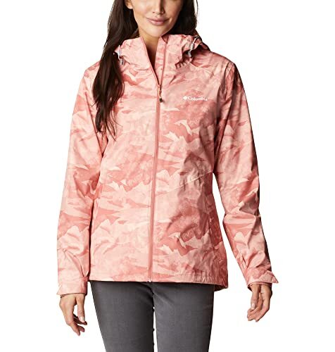 Columbia Waterdichte regenjas voor dames, Inner Limits II, donker koraalrood, XS