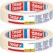 Tesa Afplaktape - 8x rol - wit - 19 mm x 25 m - schilderstape - maskeertape