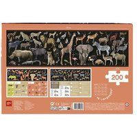 APLI Kids Savannah Animals Endangered Puzzles, 19697, meerkleurig