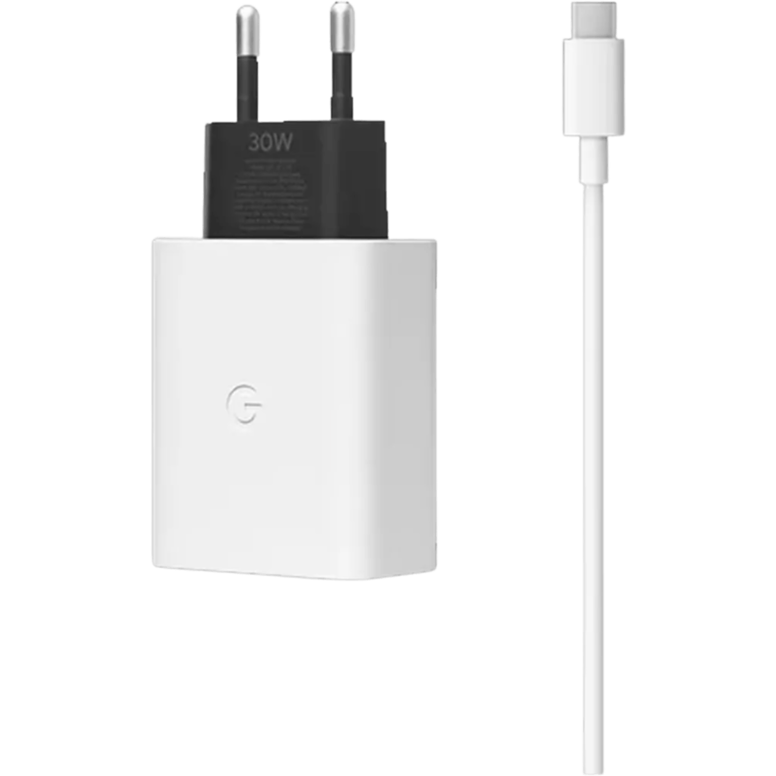 Google USB-C Snellader 30W + USB-C Kabel Wit