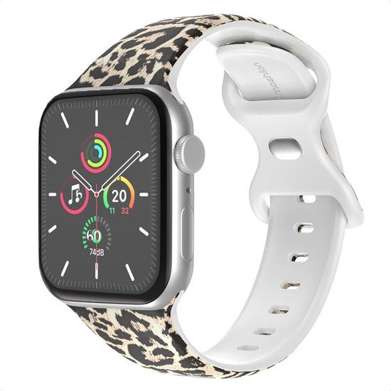 imoshion Siliconen⁺ bandje - Geschikt voor Apple Watch 38/40/41/42 mm - Leopard
