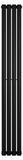 Radiateur design ovale - 1 colonne - 1800x240 mm - noir