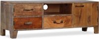 vidaXL Tv-meubel Massief Hout Vintage Bruin 118x30x40 cm