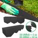 UISEBRT Clôture de jardin flexible en plastique PP durable, pentagonale, résistante aux UV, adaptée aux parterres de fleurs et aux allées, 4 mètres, montage facile sans outils