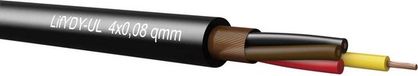 Kabeltronik LifYDY Stuurstroomkabel 2 x 0.08 mm² Zwart 390200800-1 per meter