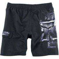 Rammstein Zwembroek - Broken Logo - M tot 3XL - voor Mannen - zwart-grijs
