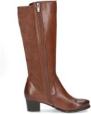 Caprice Cognac Leren Dames Hoge Laarzen - Cognac - 38.5