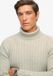 Superdry Merchant Rib Roll Neck Trui M6110711a 1lg Oatmeal Beige Mannen Maat L