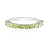 Cavill - Luxe Zilveren Ring - 925 Sterling Zilver Platina Verguld - 11 Ronde Briljant Sfeenkristallen 0.11 ct - Minimalistisch Elegant