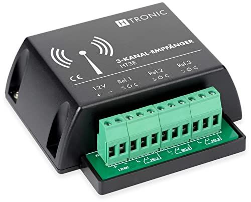H-TRONIC HT3E draadloze ontvanger 3-kanaals 868,35MHz 12 V/DC