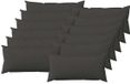 vidaXL Kussensloop Donkergrijs 40 x 80 cm Katoensatijn (12 stuks)