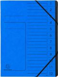Exacompta Project folder, A4, Karton, Blauw, Elastische band