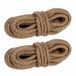 Relaxdays jute touw, 12 mm dik, set van 2, elk 10 m lang