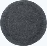 Homescapes Ronde Badmat Grijs 80 cm Katoen
