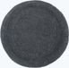 Homescapes Tapis de bain rond Gris 80 cm Coton