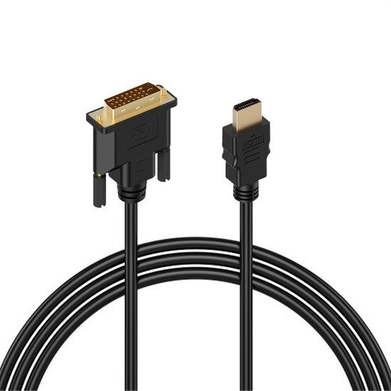MMOBIEL HDMI naar DVI Kabel Adapter - 2m - Bi-directioneel - Zwart
