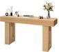Vevor Consoletafel/Salontafel (160x35x85CM / LxBxH), Smalle Rechthoekige Bijzettafel van Spaanplaat voor Hal, Slaapkamer, Woonkamer, Entree, Haltafel, Bijzettafel, Naturel Hout