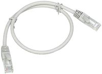 Netsnoer LINK LK6AU005 Catégoria netwerkkabel 6A niet-afgeschermd UTP AWG24 halogeengrijs 0,5 m