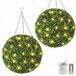 GarveeTech Kunstmatige topiaire ballen voor decoratie, 2 stuks, realistische groene planten, 8 verlichtingsmodi, werkt op batterijen/USB, inclusief afstandsbediening, voor binnen, tuin, bruiloft
