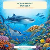 Ocean Habitat Odyssey: 20 Underwater Worlds to Color