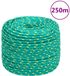 vidaXL Boottouw 8 mm 250 m polypropyleen groen
