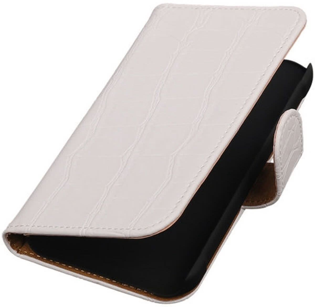 Best Cases Wit Krokodil Booktype Samsung Galaxy Xcover 2 S7710 Wallet Cover Hoesje