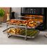 Insert pour friteuse à air chaud en acier inoxydable, conception à deux niveaux, compatible avec les friteuses de 5 à 6 litres, dimensions approximatives : 19,5 x 13 x 11,5 cm *Produit de seconde main – Testé et entièrement fonctionnel**