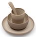 Jollein Toddler Dinner Set, Silicone, Natural