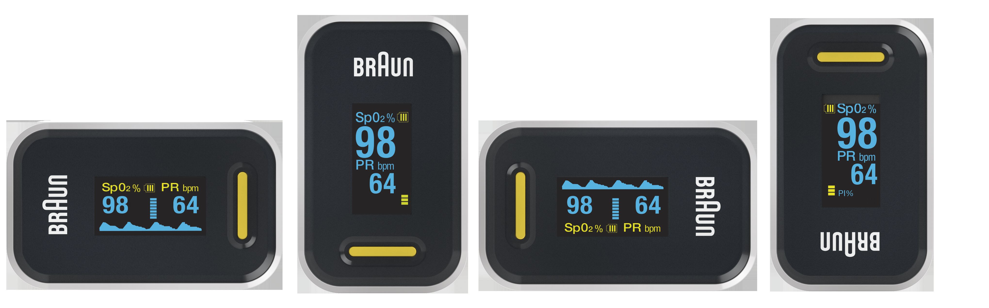 Braun YK-81CEU Pulsoximeter - Zwart, Roestvrijstaal