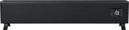 Eurom Alutherm Baseboard 1500 Wi-Fi Zwart - Convectorkachel - 1500W - Zwart