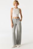 Cup of Joe Denim Maxine Wide Leg Jeans - Light Grey