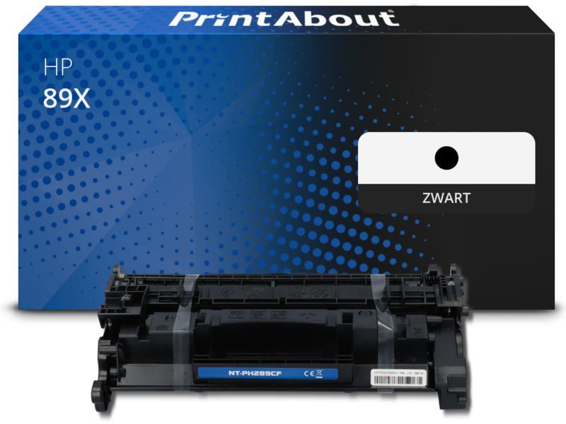 PrintAbout Toner 89X (CF289X) Zwart Hoge capaciteit geschikt voor HP