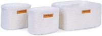 Childhome Set van 3 Hangmandjes - Zachte Teddy Ecru