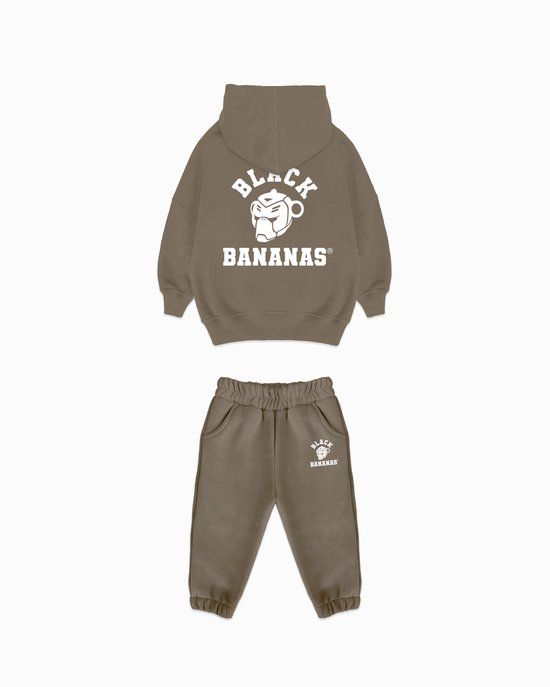 Black Bananas MC VARSITY SWEATSUIT Unisex Brown Katoen 104