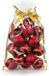 Inge-glas Inge's Christmas Decor Gmbh 20x stuks kunststof/plastic kerstballen rood mix 6 cm in giftbag
