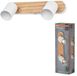 Osram LED Spot Wood Line Plafondspot 2x GU10 Wit/Hout decor Staal/Rubberhout draaibaar IP20