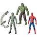 Marvel Spider-Man: Brand New Day Titan Series Spider-Man, Hulk en Marvel's Scorpion, 3-pack actiefiguren, superheldspeelgoed en actiefiguren voor kinderen, leeftijd 4+