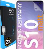 3D Samsung 3D Screenprotector voor Samsung Galaxy S10 [2 stuks | smart engineered] - Matte, volledig dekkende ontspiegelde beschermfolie, vriendelijk voor beschermhoesjes, Geen glas maar TPU folie