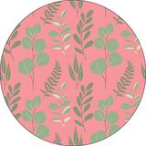 Bonateks Ronde digitaal bedrukte muismat, antislip onderkant, voor kantoor en thuis, diameter: 22 cm