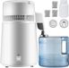 Merkloos Distillateur d'eau pure, 4 L réservoir intérieur en acier inoxydable, 750 W purificateur d'eau
