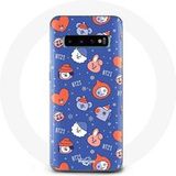 Maniacase Etui voor Samsung Galaxy S10 Edge BTS Bangtan Sonyeondan BT21 Kerstmis 2023
