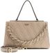 GUESS sac à bandoulière sac à main Maxine 2 Comp. Satchel Light Taupe