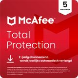 McAfee Total Protection incl VPN - Logiciel de sécurité - 2 ans/5 appareils - NL & BE - Téléchargement PC, Mac, iOS & Android